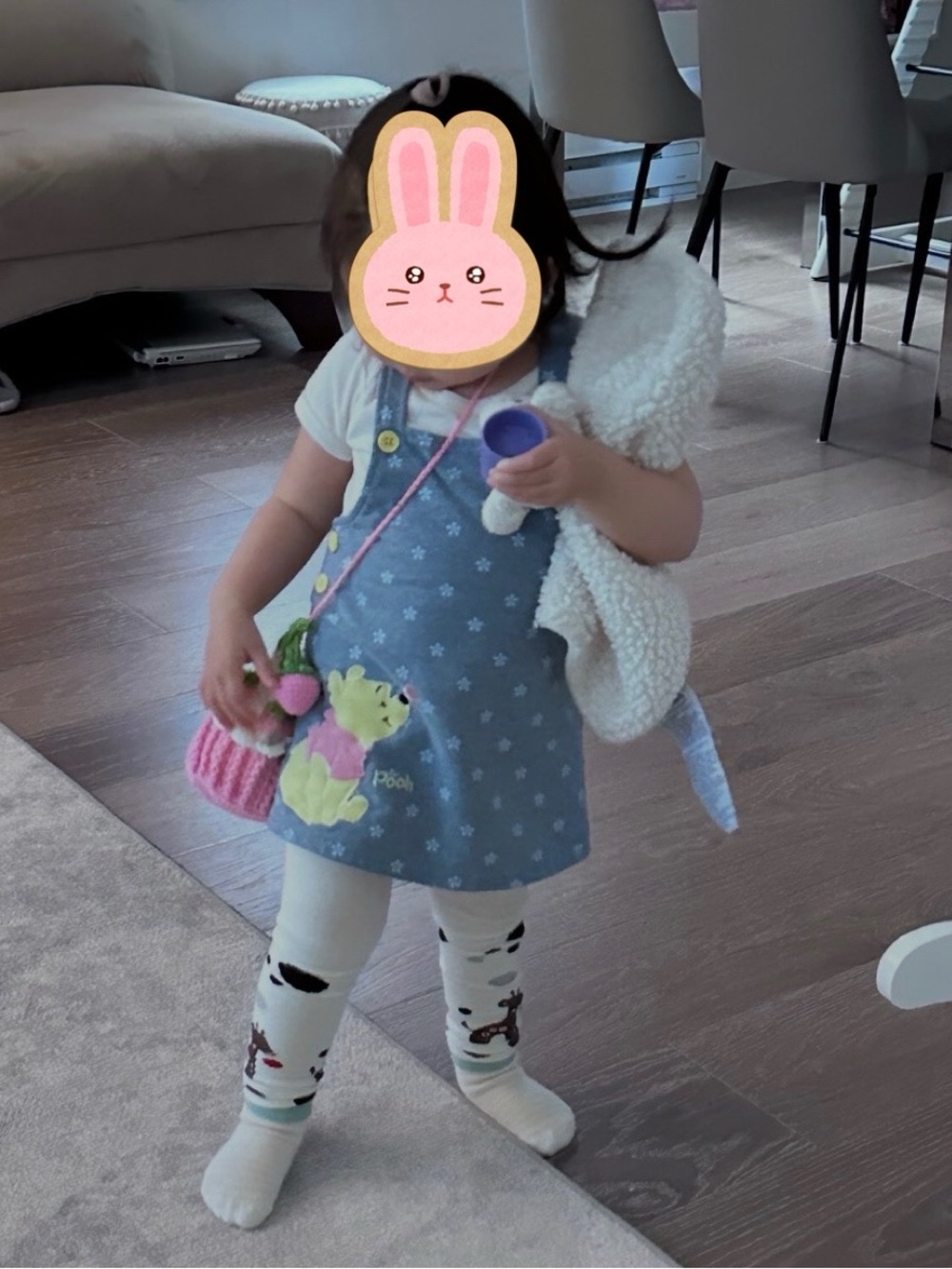 Disney Winnie The Pooh Overall Dress 24M
